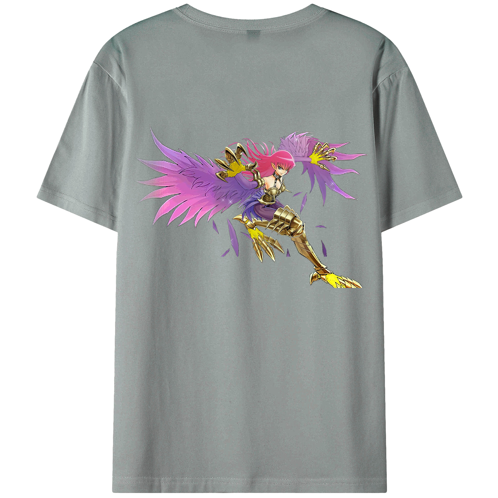 （画像用） 遊☆戯☆王 Yu-Gi-Oh! 綿100％ メンズ半袖Tシャツ（バックプリント） 通気性